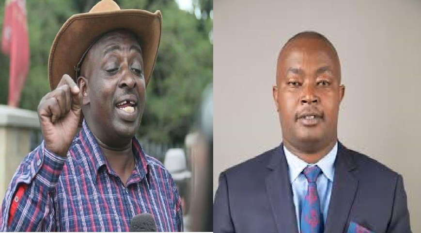 Embakasi North MP James Gakuya and his Embakasi Central counterpart Benjamin Mejja Donk